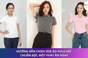 Hướng dẫn chọn size áo polo nữ chuẩn đẹp, một phát ăn ngay