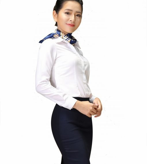 Mẫu đồng phục sơ mi nữ form slim fit - 07